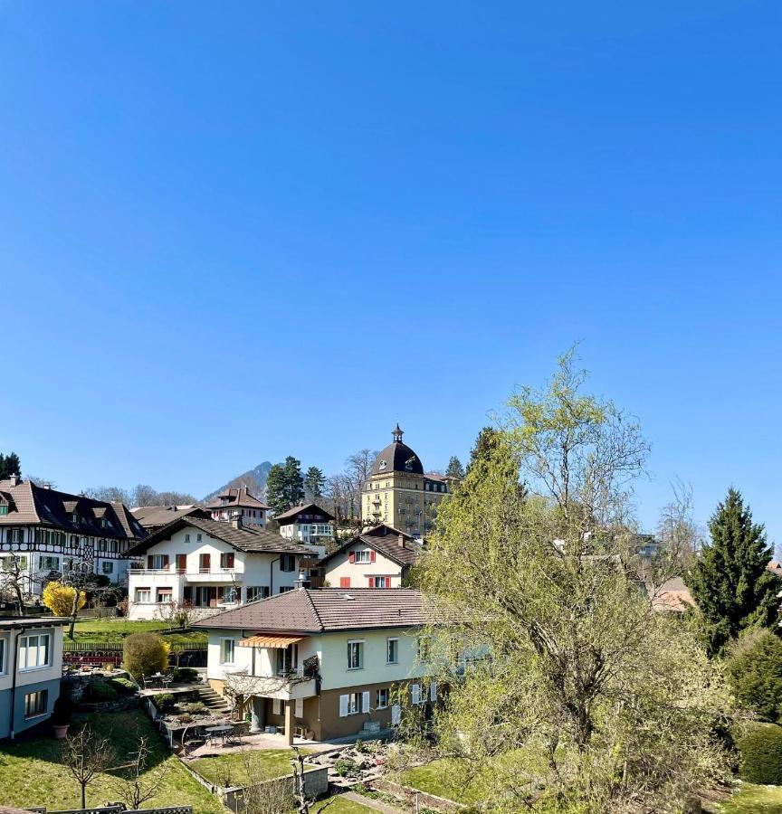Studio Bahnhof Spiez Apartment ภายนอก รูปภาพ